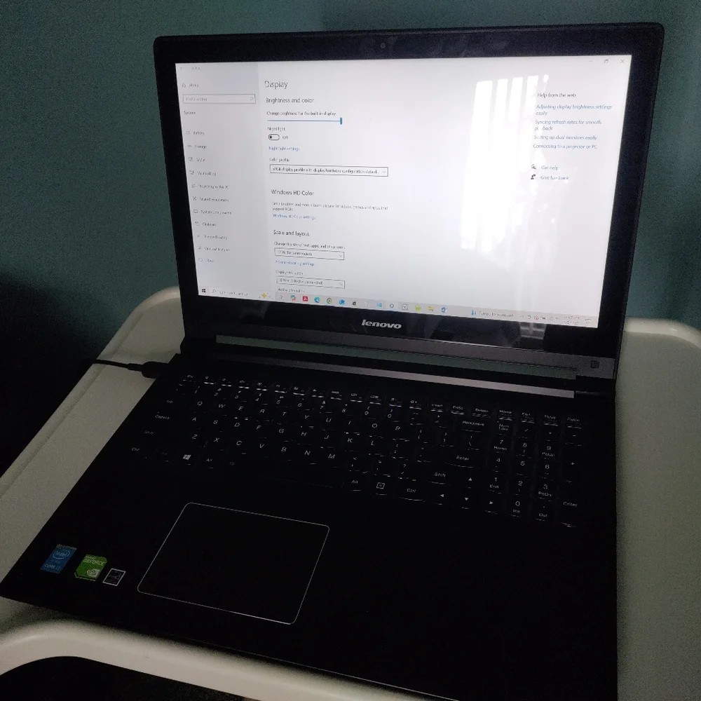 🔌💻LENOVO EDGE 15 Black Laptop with Core i7, Touchscreen, 16GB RAM